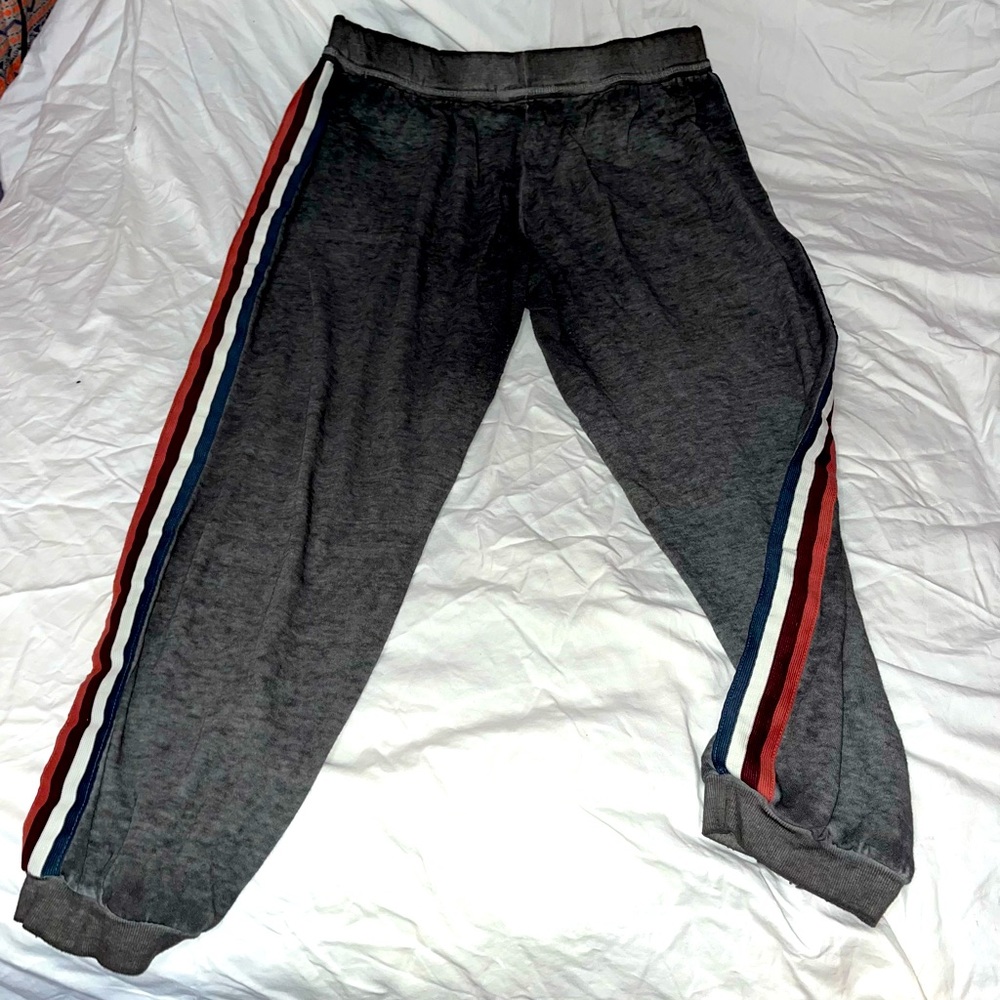 Grey Striped Sweats